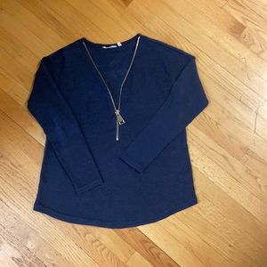 Zip sweater tunic